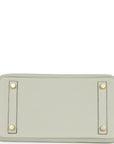 HMS Birkin 25 Gris Neve Togo Gold Hardware