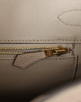 HMS Birkin 30 Gris Tourterelle Togo Rose Gold Hardware
