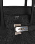 HMS Birkin 35 Black Togo Palladium Hardware