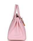 Top Quality HMS Birkin 25 Rose Sakura Swift Gold Hardware