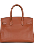 Top Quality HMS Birkin 30 Fauve Swift Gold Hardware