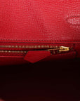 Top Quality HMS Birkin 25 Rouge Moyen Salvator Lizard Gold Hardware