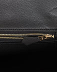 HMS Birkin 35 Black Togo Gold Hardware