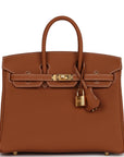 HMS Birkin 25 Gold Togo Gold Hardware
