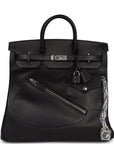 HMS Birkin 40 HAC "Rock" Black Evercolor Palladium Hardware