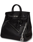 HMS Birkin 40 HAC "Rock" Black Evercolor Palladium Hardware