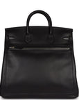 HMS Birkin 40 HAC "Rock" Black Evercolor Palladium Hardware