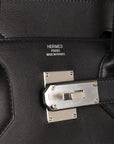 HMS Birkin 40 HAC "Rock" Black Evercolor Palladium Hardware