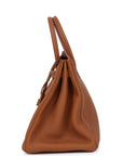Top Quality HMS Birkin 35 Gold Togo Gold Hardware