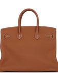 Top Quality HMS Birkin 35 Gold Togo Gold Hardware