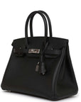 HMS Birkin 30 Black Epsom Palladium Hardware