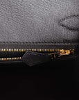 HMS Birkin Sellier 30 Black Madame Gold Hardware