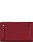 HMS Birkin 30 Rouge Grenat Togo Gold Hardware