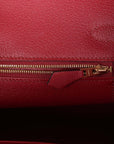 HMS Birkin 30 Rouge Grenat Togo Gold Hardware