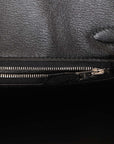 HMS Birkin 30cm Black Matte Niloticus Crocodile Palladium Hardware