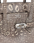 HMS Birkin 25 Ombre Shiny Salvator Lizard Palladium Hardware