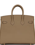 HMS Birkin 25 Beige Marfa Togo Gold Hardware