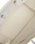 Top Quality HMS Birkin 35 White Epsom Gold Hardware