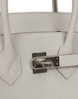 HMS Birkin 25 Gris Pale Togo Palladium Hardware