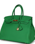 HMS Birkin 35 Bambou Togo Gold Hardware