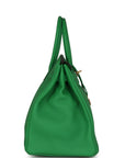 HMS Birkin 35 Bambou Togo Gold Hardware