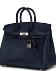 HMS Birkin 25 Bleu Navy Swift Palladium Hardware