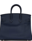 HMS Birkin 25 Bleu Navy Swift Palladium Hardware