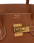 Top Quality HMS Birkin 35 Gold Togo Gold Hardware