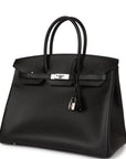 HMS Birkin 35 Black Epsom Palladium Hardware