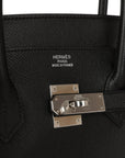 HMS Birkin 35 Black Epsom Palladium Hardware