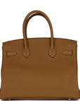 Top Quality HMS Birkin 30 Bronze D'Or Verso Togo Palladium Hardware