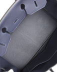 HMS Birkin 35 Bleu Nuit Togo Gold Hardware