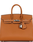 HMS Birkin Sellier 25 Toffee Epsom Palladium Hardware