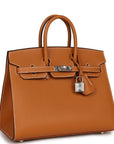 HMS Birkin Sellier 25 Toffee Epsom Palladium Hardware