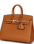 HMS Birkin Sellier 25 Toffee Epsom Palladium Hardware