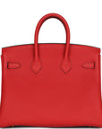 HMS Birkin 25 Rouge de Coeur Togo Gold Hardware