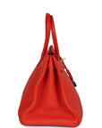 Top Quality HMS Birkin 35 Rouge Tomate Togo Palladium Hardware