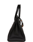 HMS Birkin 30 Black Niloticus Crocodile and Togo Touch Rose Gold Hardware