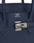 HMS Birkin 25 Bleu Navy Togo Palladium Hardware