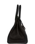 Top Quality HMS Birkin 30 Black Togo Palladium Hardware