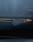 HMS Birkin 25 Bleu De Prusse Togo Gold Hardware