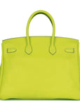 Top Quality HMS Birkin 35 Kiwi Swift Palladium Hardware