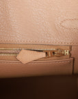 HMS Birkin 25 Chai Ostrich Gold Hardware