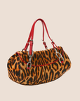 CHRISTIAN D1OR 2004 LEOPARD PRINT DIVA SHOULDER BAG