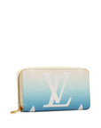 Blue LV Monogram Giant By The Pool Zippy Wallet