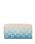 Blue LV Monogram Giant By The Pool Zippy Wallet