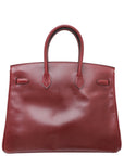 HMS Rouge Garance Box Calf Birkin 35 Bag