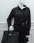 HMS Noir Crocodile Porosus Birkin 35 Bag