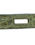 HMS Vert Veronese Matte Crocodile Porosus Birkin 35 Bag