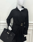 HMS Noir Alligator Birkin 35 Bag